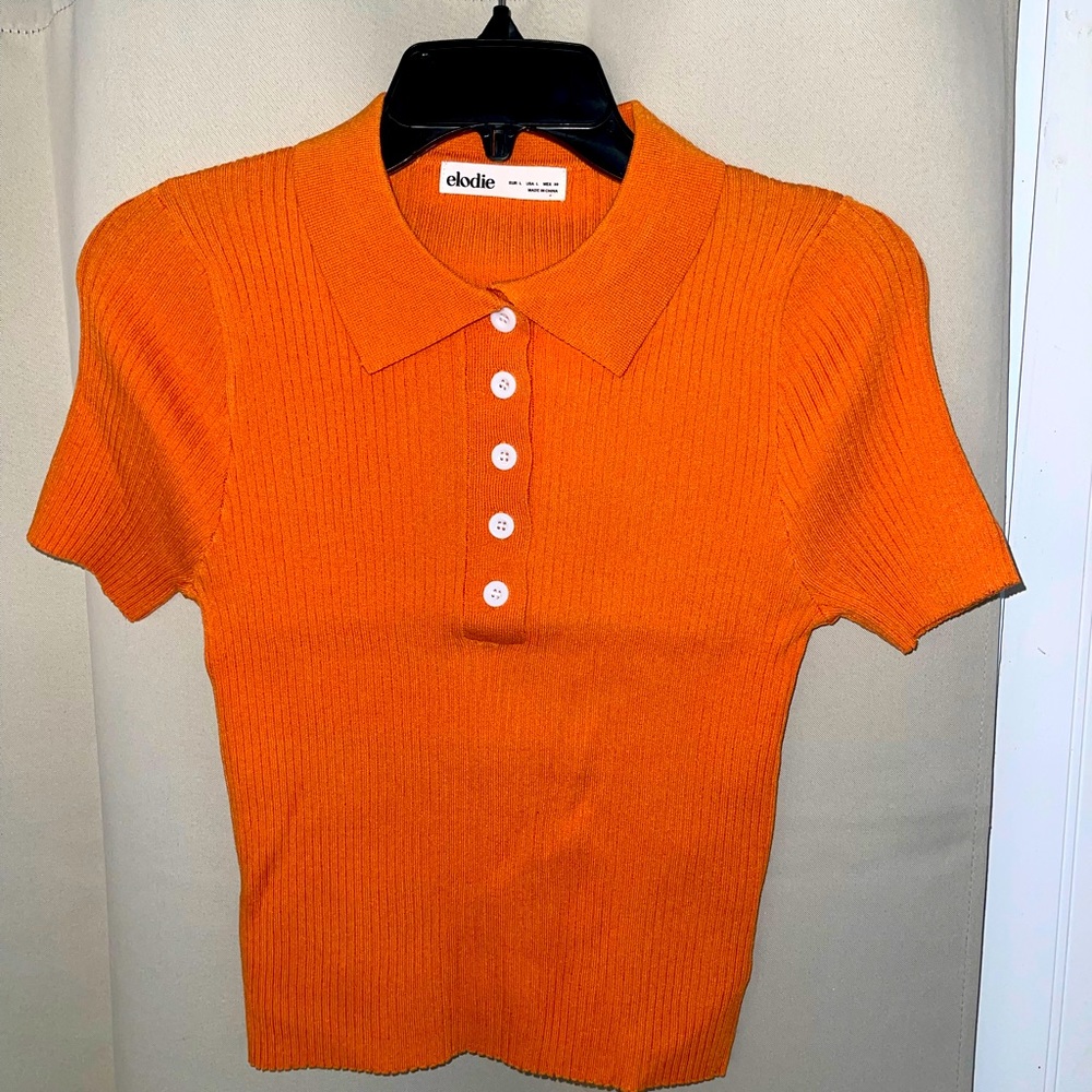 NWT Elodie Orange shirt size large